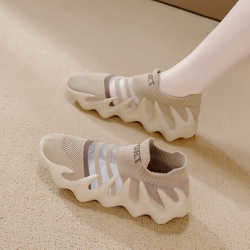 Women's 2026 Training Gym Shoes – Thick Sole Jump Rope Sneakers with Cushioned Lightweight Design for Yoga & Indoor Running