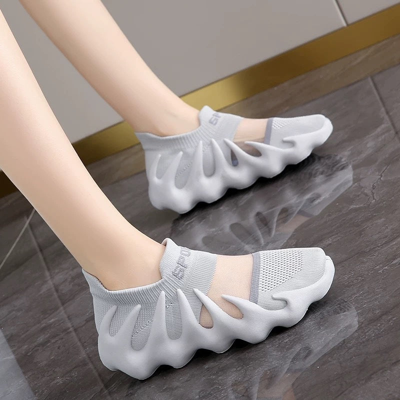 Unisex 2026 Yeezy Style Sneakers – Women's Spring Summer Flyknit Breathable Octopus Design Casual Shoes