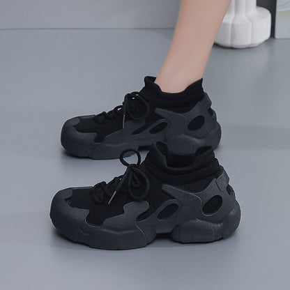 Women's Flyknit Sock Sneakers | Breathable Lightweight Anti-Slip Running Shoes