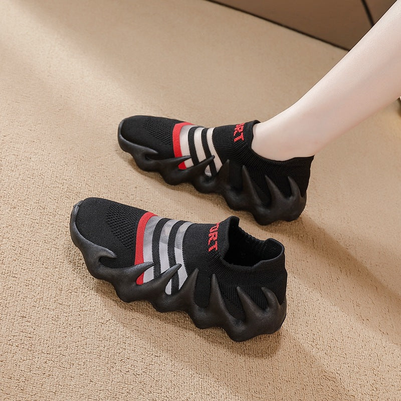 Women's 2026 Training Gym Shoes – Thick Sole Jump Rope Sneakers with Cushioned Lightweight Design for Yoga & Indoor Running