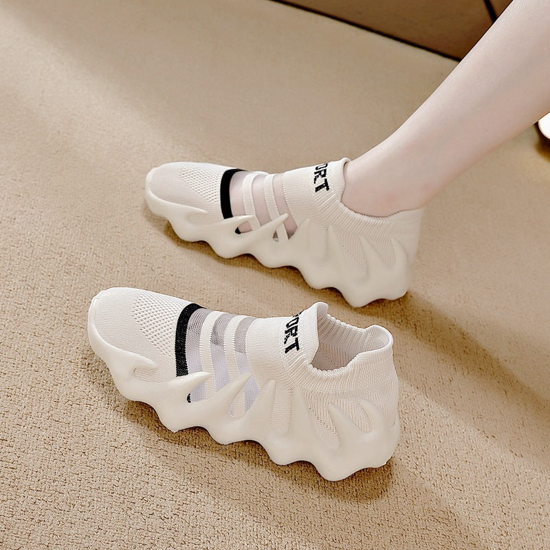 Women's 2026 Training Gym Shoes – Thick Sole Jump Rope Sneakers with Cushioned Lightweight Design for Yoga & Indoor Running