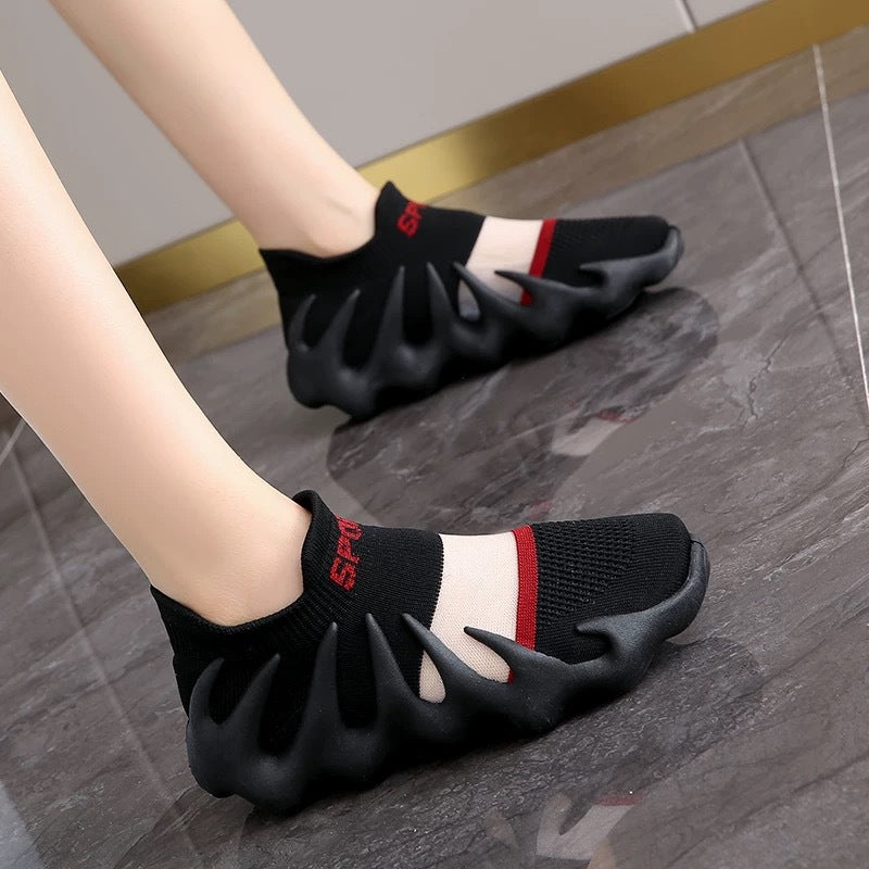 Unisex 2026 Yeezy Style Sneakers – Women's Spring Summer Flyknit Breathable Octopus Design Casual Shoes
