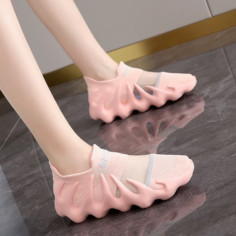 Unisex 2026 Yeezy Style Sneakers – Women's Spring Summer Flyknit Breathable Octopus Design Casual Shoes