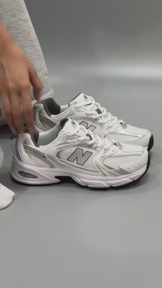 New Balance 530 White Silver Women's Casual Trainers Walking Shoes
