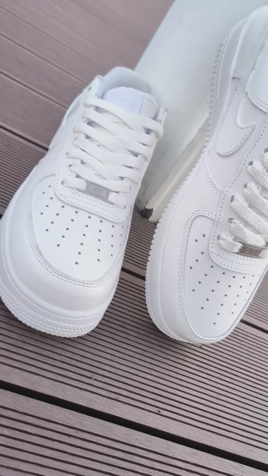 Men's Women's Air Force 1  White Trainers Causal Shoes
