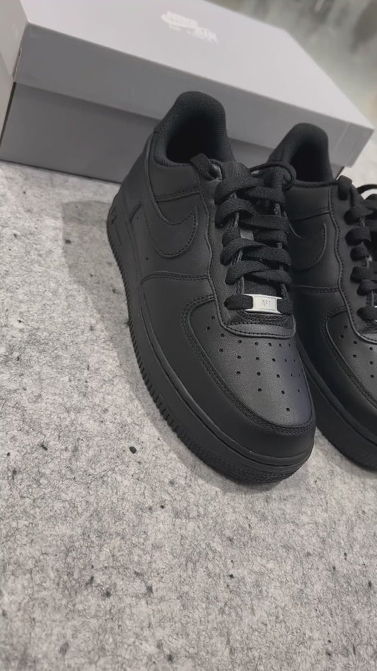Men's Women‘s Air Force 1 Black Trainers Causal Shoes